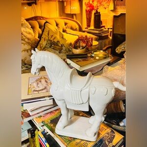 Vintage Asian Ceramic Tang Dynasty Style Horse